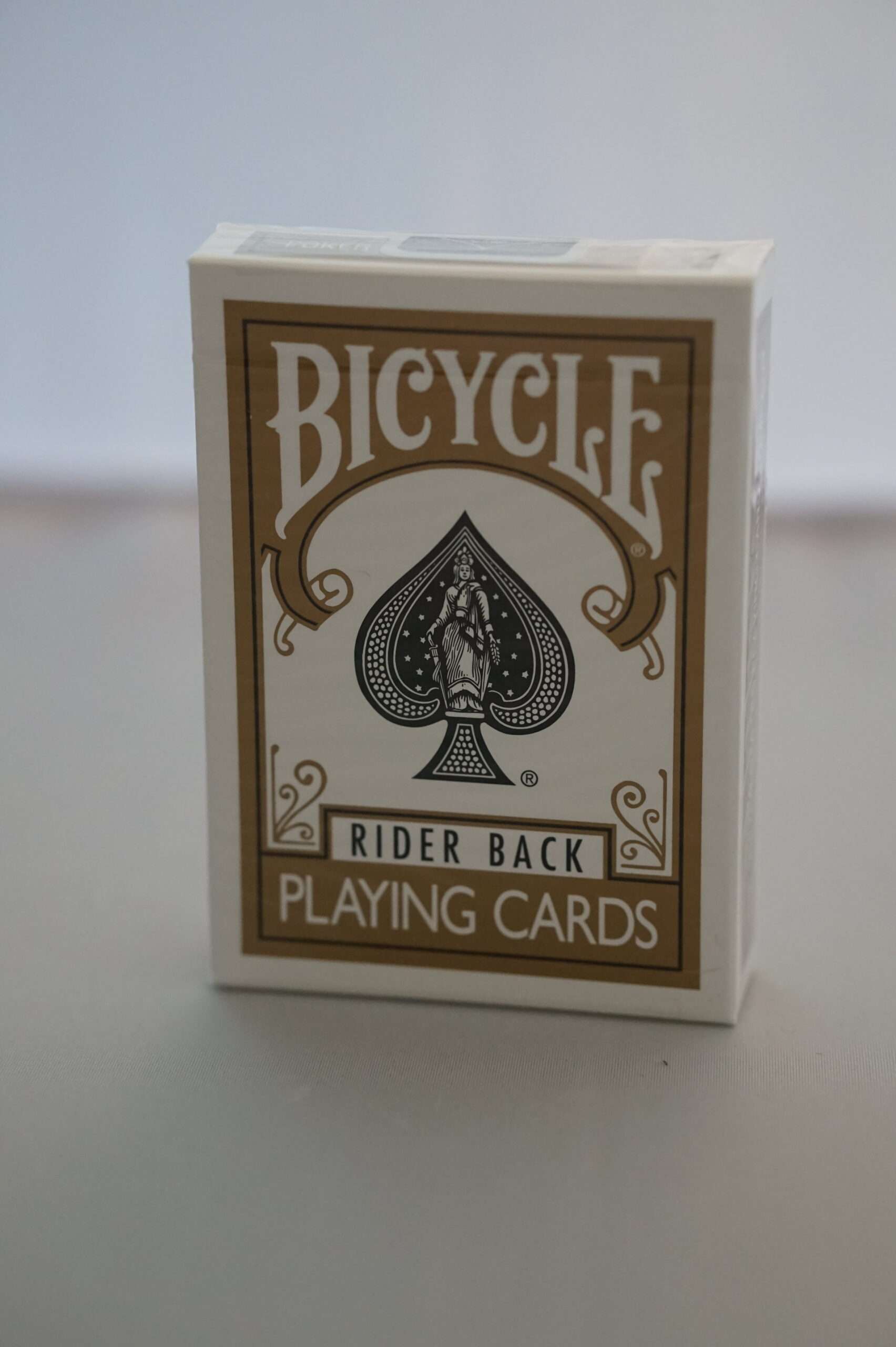 bicycle rider back gold